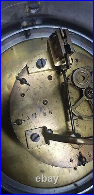 Ancienne Pendule Bulle Clock Avec Mvt Paris Ad Mougin