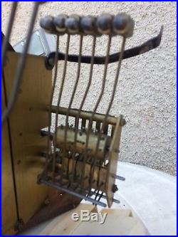Ancienne Pendule Carillon Westminster 10 Marteaux 10 Tiges 3 Airs