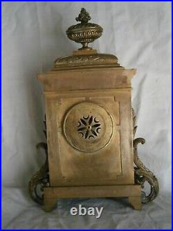 Ancienne Pendule En Bronze Renaissance French Antique