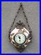 Ancienne-Pendule-Horloge-De-Boulangere-En-Ceramique-Emaille-Bronze-Antique-Clock-01-ernv