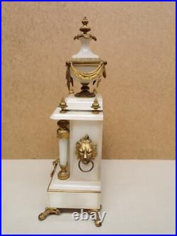 Ancienne Pendule Horloge mécanique JAPY et ses 2 bougeoirs chandeliers