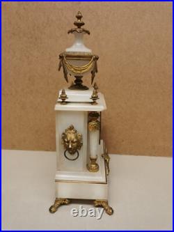 Ancienne Pendule Horloge mécanique JAPY et ses 2 bougeoirs chandeliers
