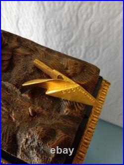 Ancienne Pendule Marbre Et Bronze Dore A Fil Louis Philippe French Antique