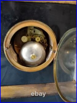 Ancienne Pendule Marbre Et Bronze Dore A Fil Louis Philippe French Antique