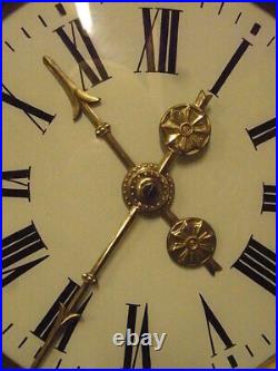 Ancienne Pendule Murale Horloge A Systeme Complication Pendulum
