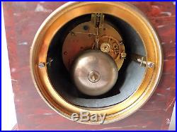 Ancienne Pendule Napoleon III Marbre Mouvement Japy