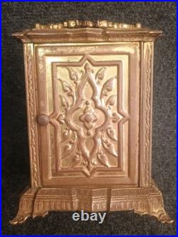 Ancienne Pendule Réveil Art Nouveau Fin 19e Japy Bronze Laiton Pendule Officier