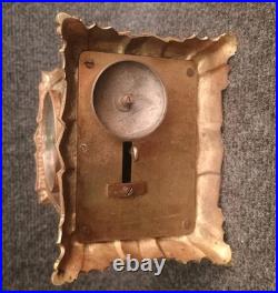 Ancienne Pendule Réveil Art Nouveau Fin 19e Japy Bronze Laiton Pendule Officier
