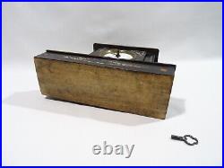 Ancienne Pendule Reveil Napoleon III Marqueterie Nacre Clock Pendulum Orologio