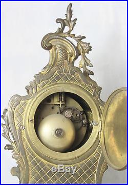 Ancienne Pendule XIX° Style Louis XV Bronze, Métal, Laiton
