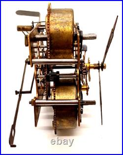 Ancienne Pendule chinoise-made in china en bois, vitre décorée 1986