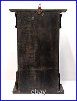 Ancienne Pendule chinoise-made in china en bois, vitre décorée 1986