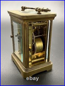 Ancienne Pendulette D' Officier Hausmann & C Reveil Clock Pendule