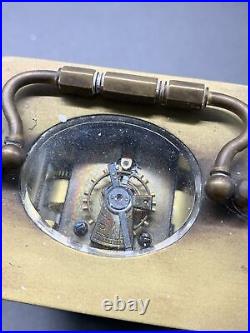 Ancienne Pendulette D' Officier Hausmann & C Reveil Clock Pendule