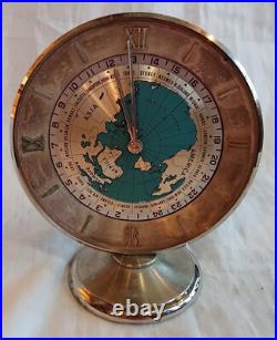 Ancienne Petite Pendule Horloge Heure Universelle Imhof Swiss Old Clock Pendulum