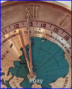 Ancienne Petite Pendule Horloge Heure Universelle Imhof Swiss Old Clock Pendulum