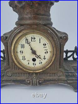 Ancienne grande horloge en régule, époque fin XIX ème s