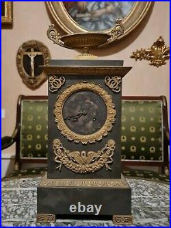 Ancienne horloge en bronze époque EMPIRE XIX ème s
