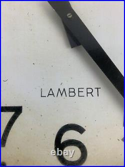 Ancienne horloge industrielle mural Lambert avec Crouzet 50-60-70