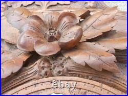 Ancienne horloge murale foret noire BRIENZ bois sculpté black forest nest bird