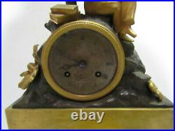 Ancienne horloge pendule bronze