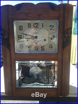 Ancienne horloge pendule carillon odo westminster 10 marteaux n24 double mélodie
