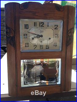 Ancienne horloge pendule carillon odo westminster 10 marteaux n24 double mélodie
