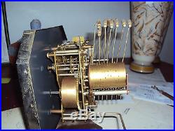Ancienne horloge pendule carillon odo westminster double mélodie