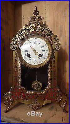 Ancienne pendule / cartel en marqueterie Boulle (EB165)