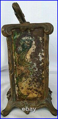 Ancienne pendule décors du gout Mucha, Art Nouveau