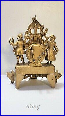 Ancienne pendule mécanique carillon Horloge à poser