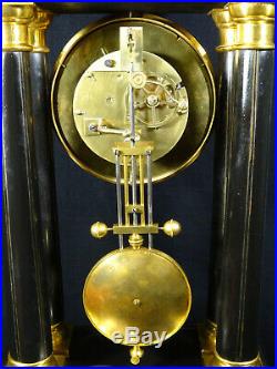 Ancienne pendule portique d'époque Napoléon III XIXème, gantry clock