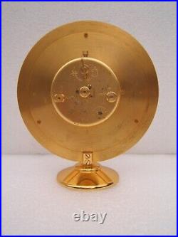 Ancienne pendulette pendule JAEGER LECOULTRE vers 1960 bronze 8 jours