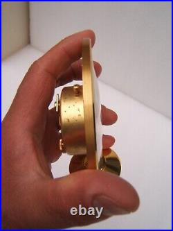 Ancienne pendulette pendule JAEGER LECOULTRE vers 1960 bronze 8 jours