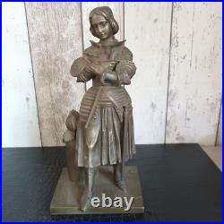 Ancienne statue jeanne d arc en bronze