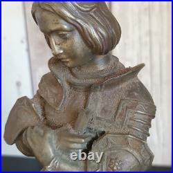 Ancienne statue jeanne d arc en bronze