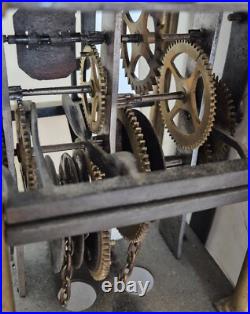 Antique Pendule Horloge Lanterne XVIIIe Capucine Non testé