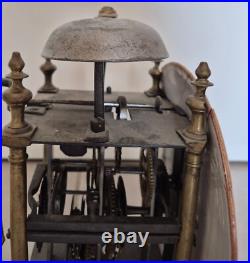 Antique Pendule Horloge Lanterne XVIIIe Capucine Non testé