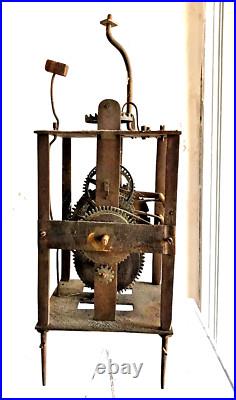 Antique Verge Movement Lanterne Clock pendulum uhren antik uhr no Comtoise N 18 Antique Verge Movement Lanterne Clock pendulum uhren antik uhr no Comtoise N 18