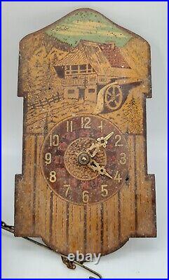 Antique horloge pendule coucou tocante montre bois à identifier 24h
