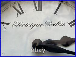 BRILLIE Horloge Réceptrice Électrique D'atelier Brillie 1930´s / Art Déco