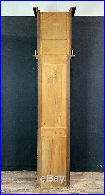 Belle horloge de parquet époque Louis XIV en noyer