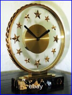 Belle horloge moderniste BAYARD 8 jours (no Jaeger LeCoultre)