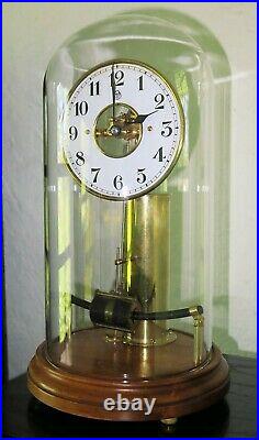 Belle pendule electrique BULLE CLOCK sous cloche verre (no ato, brillié)