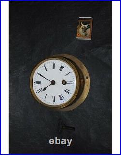 Belle pendulede marine à chaine et fusée XIX navy clock