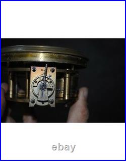 Belle pendulede marine à chaine et fusée XIX navy clock