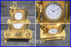 Boîte à musique Reuge horloge de table à quartz dorée fabrication romaine