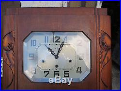 CARILLON Westminster horloge ancienne odo 10 marteaux clock pendulum