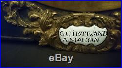 CARTOUCHE 1 AIGUILLE L XIV signé guiété and a macon