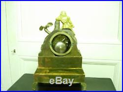 Cabinet pendule clock antique Uhr french Gentilhomme klok bronze